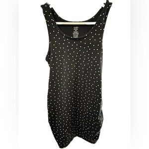 Black Polka Dot Tank Top